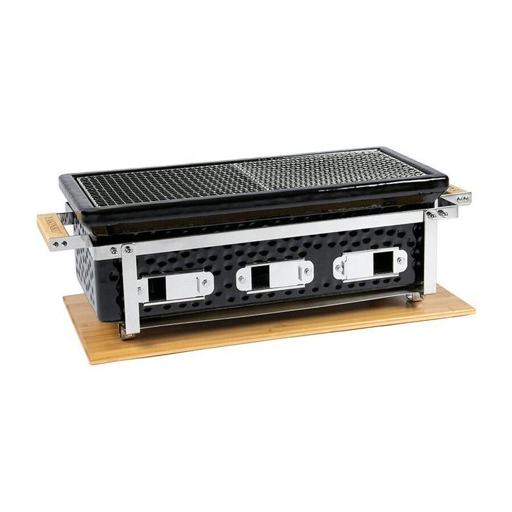 Yakiniku shichirin recht LARGE, Tuin en Terras, Houtskoolbarbecues, Nieuw, Met accessoires, Ophalen of Verzenden