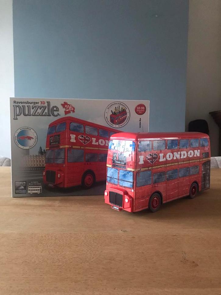 3D Ravensburger Puzzel Londen Bus, Hobby en Vrije tijd, Modelbouw | Boten en Schepen, Zo goed als nieuw, Groter dan 1:32, Overige merken