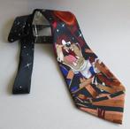 PICASSO-HEREN-STROPDAS -MET AFBEELDING- Br:10cm.x L:1,60mtr., Overige kleuren, Verzenden, PICASSO, Zo goed als nieuw