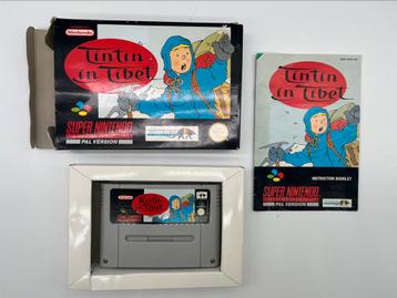 TinTin in Tinbet SNES PAL UKV Compleet CIB beschikbaar voor biedingen