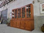 Grote Vintage Grenen Vitrinekast | Apothekers Vitrine Kast, 200 cm of meer, Vintage Retro Antiek Landelijk Mid Century Design