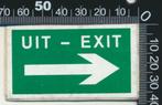 Sticker: Uit - Exit, Ophalen of Verzenden, Zo goed als nieuw, Bedrijf of Vereniging