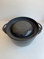 Cousances La Doufeu Le Creuset grijze Braadpan Gietijzer, Ophalen of Verzenden, Zo goed als nieuw, Gietijzer, Koekenpan of Braadpan