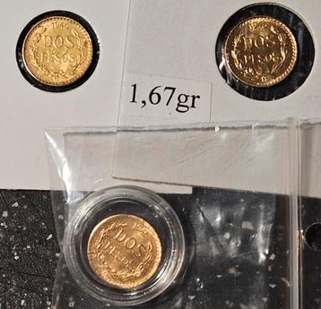 2 pesos 1945 mexico goud beschikbaar voor biedingen