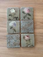 Landelijke stenen onderzetters, Huis en Inrichting, Woonaccessoires | Onderzetters, Ophalen, Zo goed als nieuw, Glas of Kopje