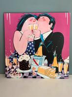 Dikke Dames , " Lucky all my Life "  El van Leersum, Antiek en Kunst, Kunst | Schilderijen | Modern, Ophalen