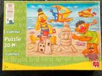 Sesamstraat Bert en Ernie strand puzzel - Jumbo, Kinderen en Baby's, Speelgoed | Kinderpuzzels, 10 tot 50 stukjes, Gebruikt, Ophalen of Verzenden