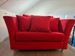 Rode fauteuil | Loveseat | Stoel, Huis en Inrichting, Gebruikt, Stof, 75 tot 100 cm, 100 tot 125 cm