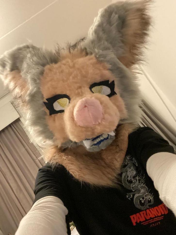 Fursuit manokit furry head, Hobby en Vrije tijd, Kostuums, Theaterbenodigdheden en LARP, Gebruikt, Ophalen of Verzenden