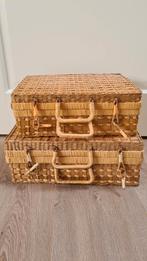 Rotan mand/ koffer 2 stuks, Huis en Inrichting, Ophalen of Verzenden, Zo goed als nieuw, Rond, Riet