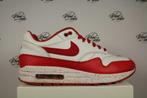 Nike Air Max 1 ID White Red Leather - 43, -, Wit, -, Ophalen of Verzenden