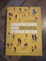 Burgerparticipatie in het openbaar bestuur, Ophalen of Verzenden, Nieuw