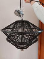 Zwarte bamboe hanglamp van Be pure home, Huis en Inrichting, Lampen | Hanglampen, Ophalen, Nieuw, Hout, Minder dan 50 cm