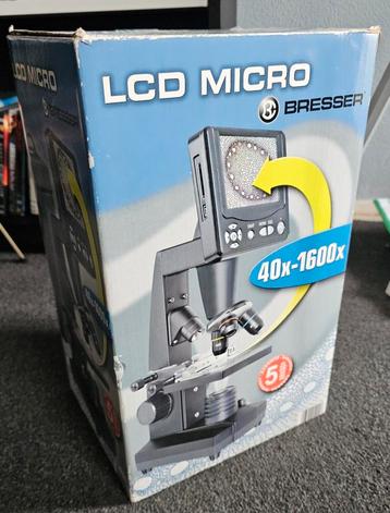 Bresser LCD 5mp Microscoop inc toebehoren.