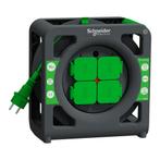 Schneider Electric Kabelhaspel IP44 - 15m, Ophalen of Verzenden, Zo goed als nieuw, Kabel of Snoer