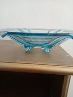 Vintage jaren 60 blauwe fruitschaal, Ophalen of Verzenden