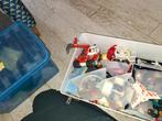 twee bakken playmobil voertuigen meubeltjes poppetjes dieren, Ophalen of Verzenden, Gebruikt
