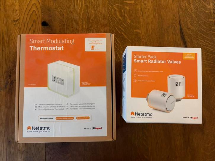Netatmo Thermostaat en radiatorknoppen, Doe-het-zelf en Verbouw, Thermostaten, Zo goed als nieuw, Ophalen of Verzenden
