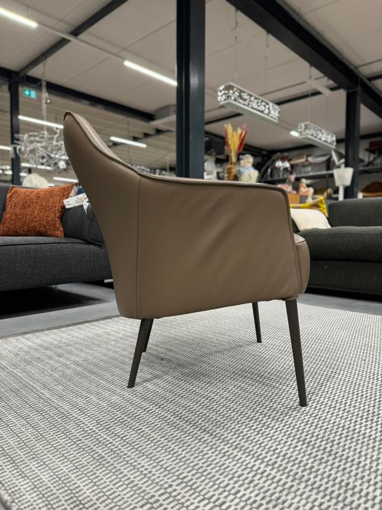 Nieuw Jori Fuga Fauteuil Celia Mokka Design stoel leer, Huis en Inrichting, Jori, Nieuw, Ophalen of Verzenden, 50 tot 75 cm