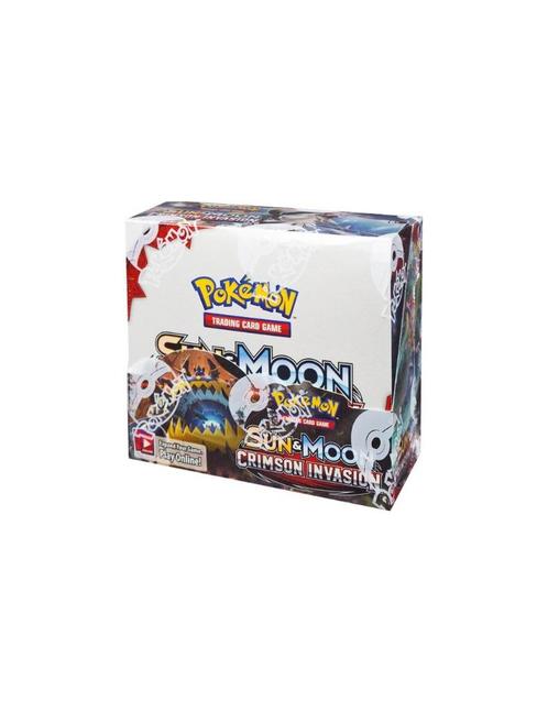 Pokemon Sun & Moon - Crimson Invasion Booster Box ENG, Hobby en Vrije tijd, Verzamelkaartspellen | Pokémon, Nieuw, Boosterbox