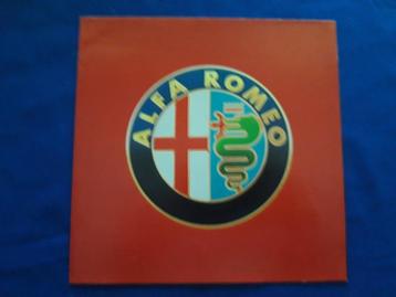 folder Alfa Romeo programma o.a. SZ - 33 - 75 - 164 - Spider beschikbaar voor biedingen