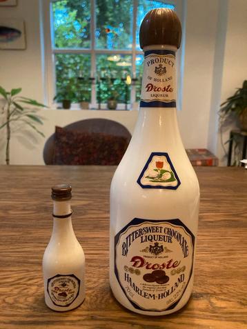 Droste Bittersweet Chocolate Liqueur grote fles en mini fles beschikbaar voor biedingen