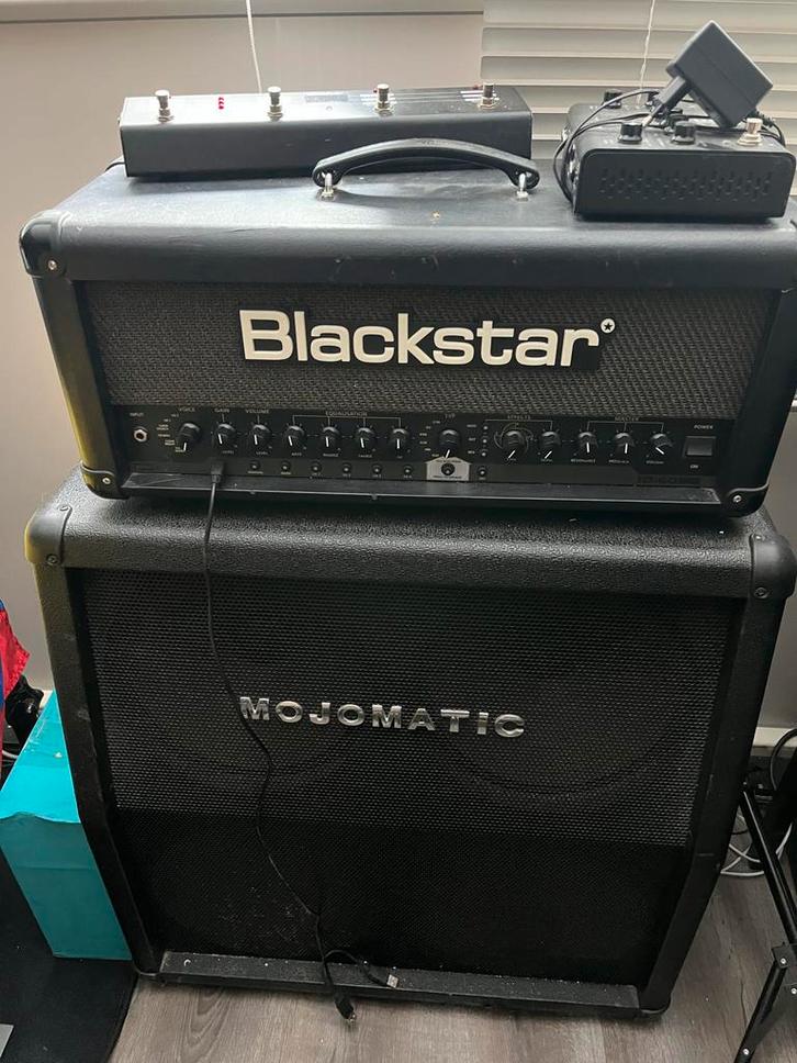 Gitaar versterker Blackstar ID60TVP +cabinet en footswitch, Muziek en Instrumenten, Versterkers | Bas en Gitaar, Zo goed als nieuw