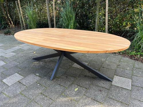 Nieuw 4 Seasons Outdoor Prado Teak hout tuin tafel 240 cm, Tuin en Terras, Tuintafels, Nieuw, Ovaal, Teakhout, Ophalen of Verzenden