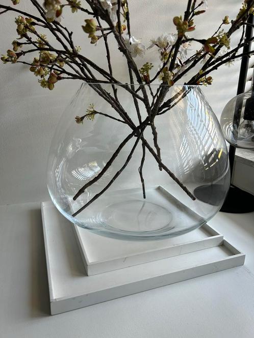 Glazen vaas / windlicht, Huis en Inrichting, Woonaccessoires | Vazen, Zo goed als nieuw, Overige kleuren, Minder dan 50 cm, Glas