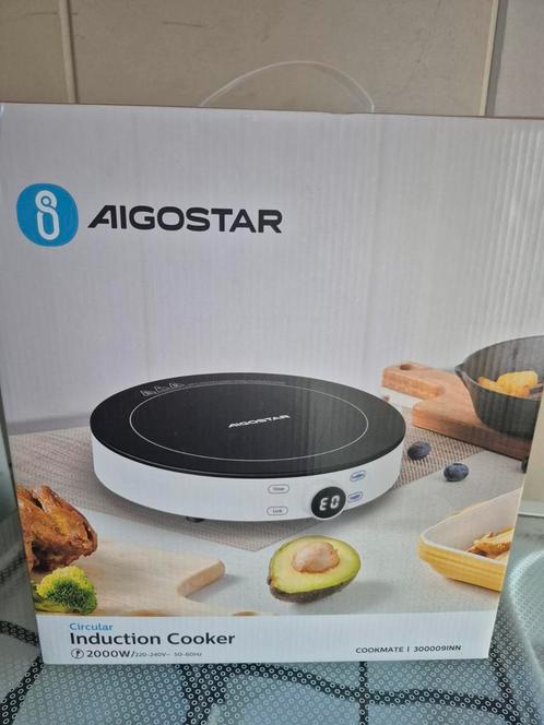Aigostar Cooper Inductie Kookplaat - Nieuw, Witgoed en Apparatuur, Kookplaten, Nieuw, Vrijstaand, Inductie, 3 kookzones of minder