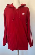 Adidas rode hoodie met rits maat S, Adidas, Ophalen of Verzenden, Maat 36 (S), Gedragen