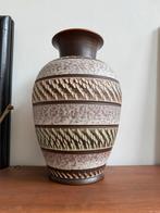 Vintage Krupp Klinker Vaas West Germany, Huis en Inrichting, Woonaccessoires | Vazen, Ophalen, Steen, Gebruikt, Overige kleuren