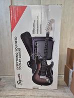 Fender Squier Gitaar + Versterker Set, Verzenden, Zo goed als nieuw, Fender, Met versterker