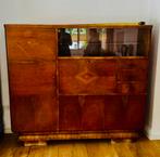 Antiek vintage kast hard met rondingen alles werkt, Antiek en Kunst, Ophalen