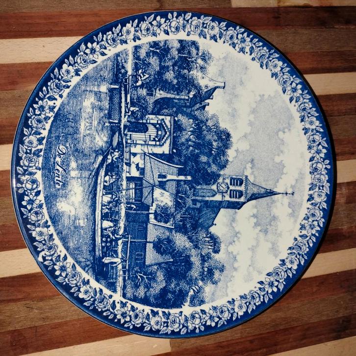 Delfts Blauw Wandbord Chemkefa - De Lente, Antiek en Kunst, Antiek | Wandborden en Tegels, Ophalen of Verzenden