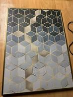 Abstracte poster met gouden lijst, Ophalen