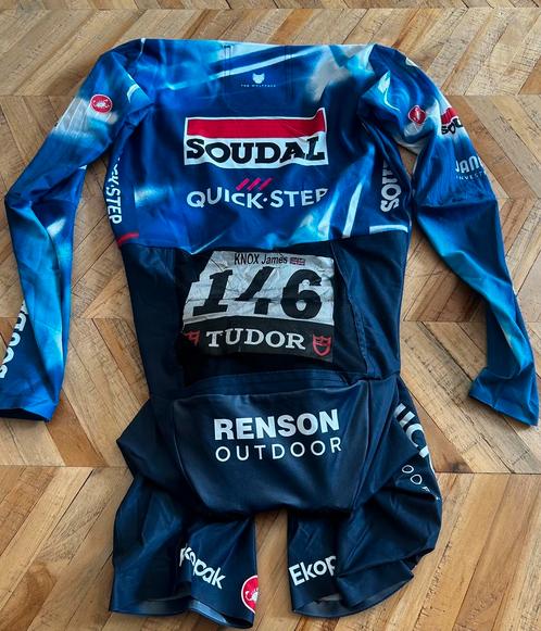 Soudal Quick-Step - TT skinsuit Giro d’Italia James Knox XS, Fietsen en Brommers, Fietsaccessoires | Fietskleding, Gebruikt, Heren