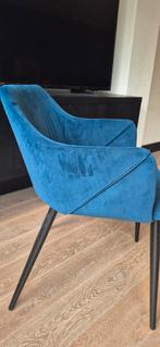 MOET WEG Blauwe Velvet Kick Stoelen - 6 stuks, Ophalen
