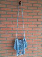 Hippie Ibiza schoudertas met afsluitbaar ritssluiting., Ophalen of Verzenden, Zo goed als nieuw, Blauw