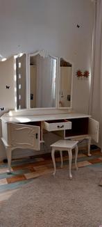 Kaptafel/Bureau met Spiegel + Krukje – Barok Stijl, Huis en Inrichting, Tafels | Kaptafels, Ophalen, 100 tot 150 cm, 150 tot 200 cm