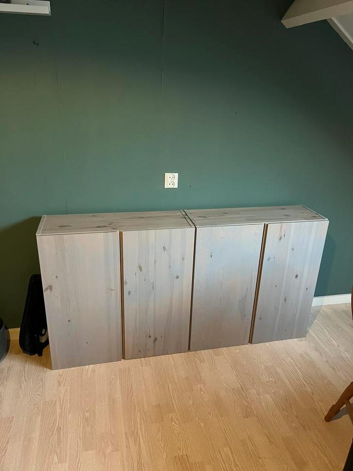 Ikea ivar kasten 2 stuks 80x30x83cm greywash, Huis en Inrichting, Kasten | Dressoirs, Gebruikt, 50 tot 100 cm, 25 tot 50 cm, Met deur(en)