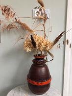 Grote Retro/Vintage West-Germany vaas bruin/oranje 30 cm. H, Verzamelen, Retro, Ophalen of Verzenden, Huis en Inrichting