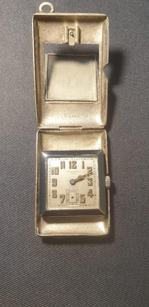 ED. DUBOIS VEVEY reis- of tafelklokje, Antiek en Kunst, Antiek | Klokken, Verzenden