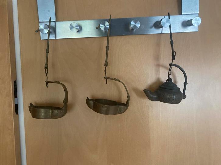 Vintage olielampen set koper, Antiek en Kunst, Antiek | Koper en Brons, Koper, Ophalen