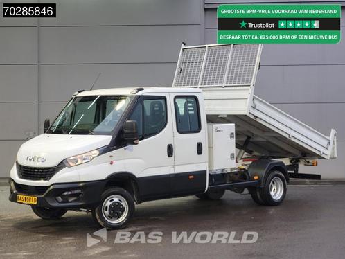 Iveco Daily 35C16 3.0L Open Laadbak Dubbel Cabine met Kist 3, Auto's, Bestelauto's, Bedrijf, Te koop, Airconditioning, Boordcomputer