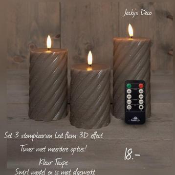 LED Kaarsen Set - Diverse Kleuren en Modellen beschikbaar voor biedingen