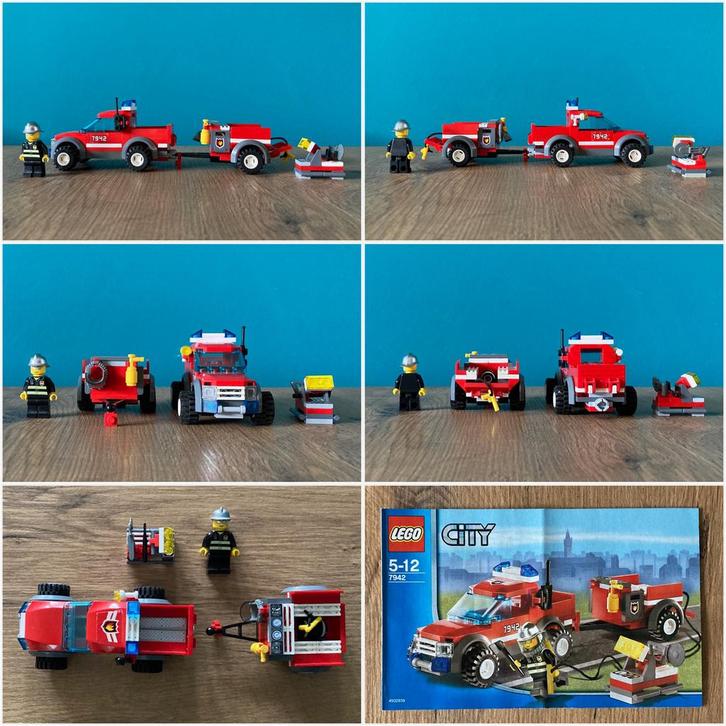 Lego City 7942 Off Road Fire Rescue, Kinderen en Baby's, Speelgoed | Duplo en Lego, Gebruikt, Ophalen