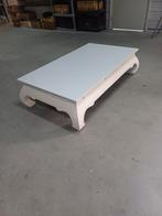 Wit gelakte opium tafel, Huis en Inrichting, Tafels | Salontafels, Ophalen, Gebruikt, 100 tot 150 cm, Opium tafel