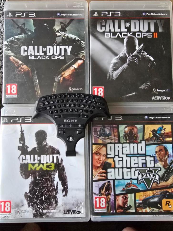 4 x top PS3 Games + PS3 toetsenbord, Spelcomputers en Games, Games | Sony PlayStation 3, Zo goed als nieuw, 3 spelers of meer
