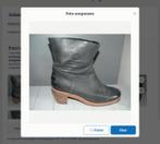 Shabbies Amsterdam zwart leren enkellaars boots maat 39, Hoge laarzen, Shabbies Amsterdam, Zwart, Ophalen of Verzenden
